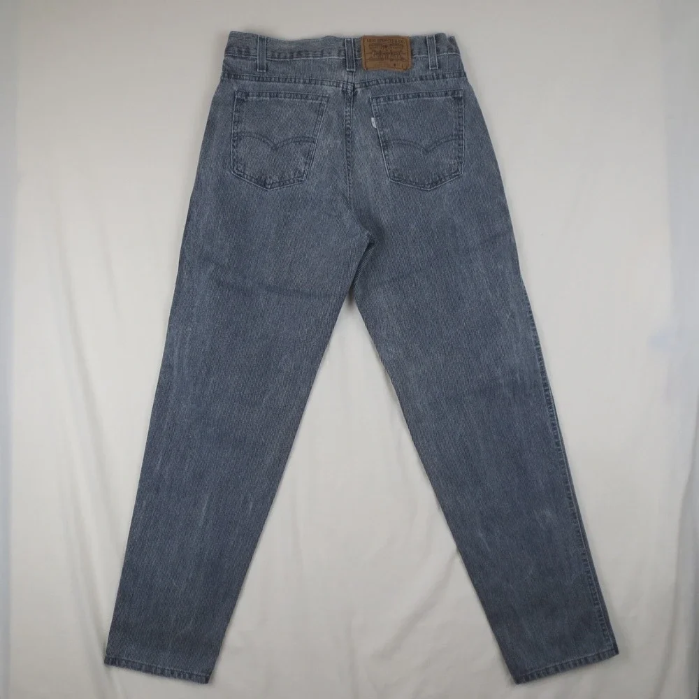 Levis 40550 6216 Corduroy Pants Mens 32x30 Blue Vintage 80s White Tab Taper USA